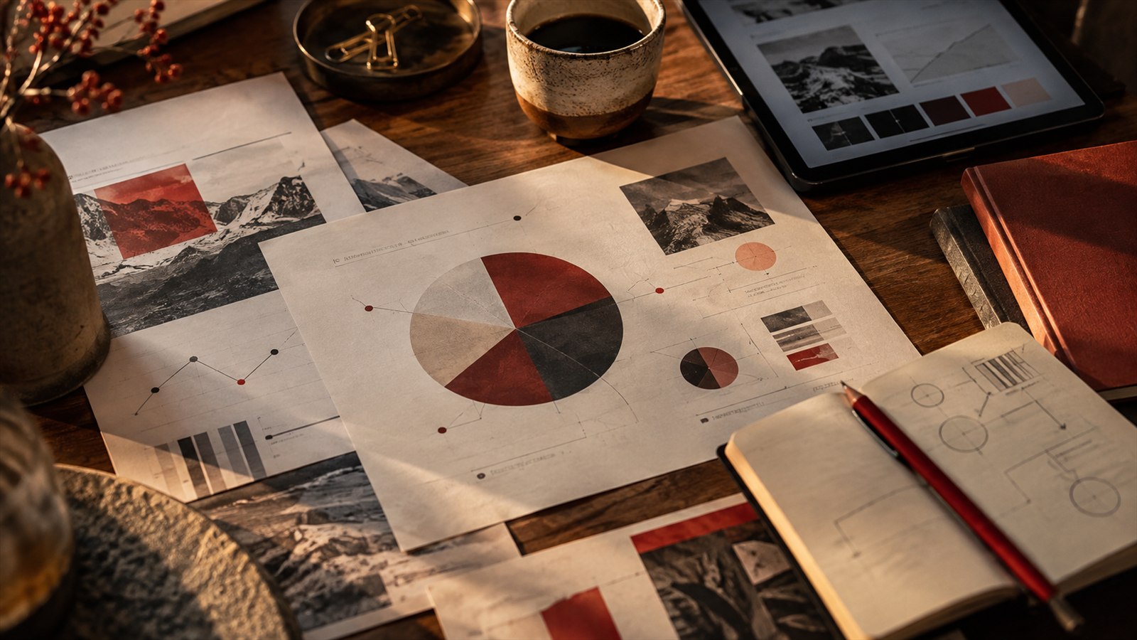 Analysis and planning materials for a digital marketing strategy